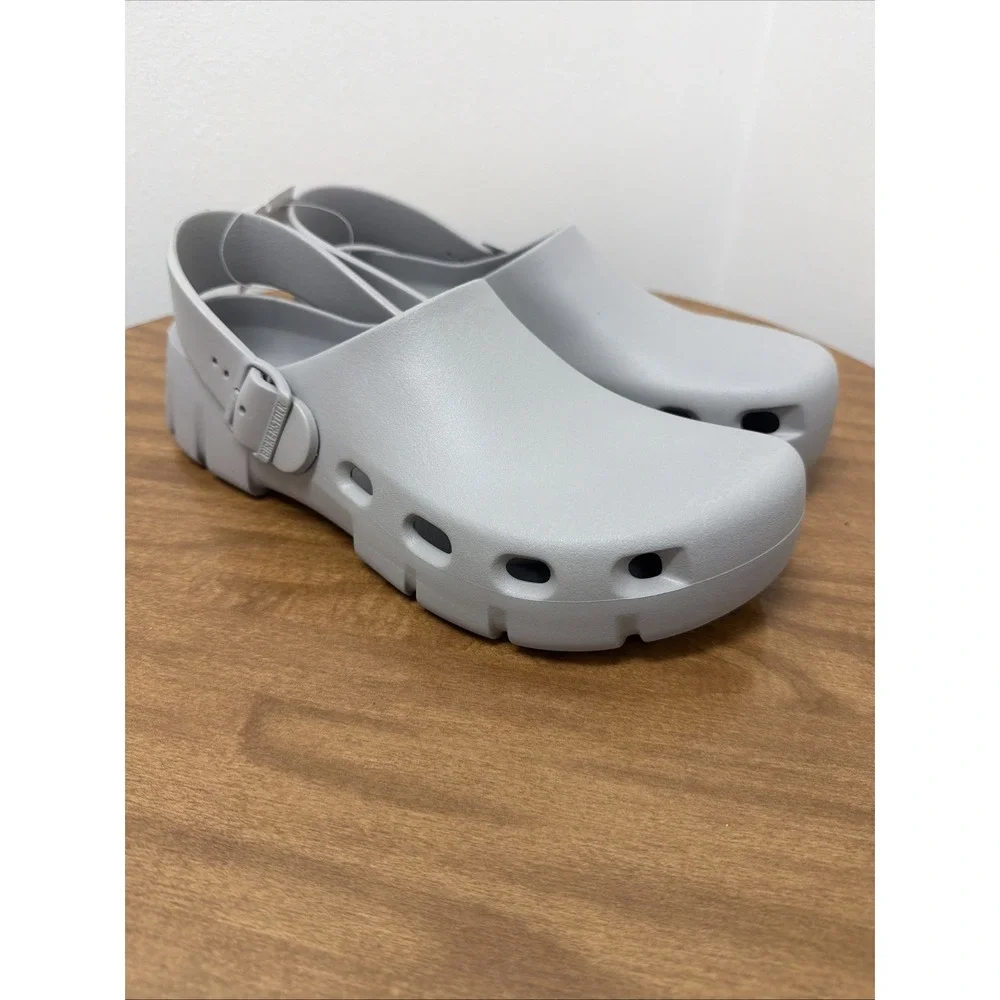 Birkenstock Mens Birki Flow EVA clog Stone Coin 44 (US 11-11.5) slip on